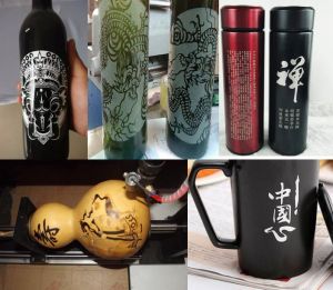 泰州高港区酒瓶葫芦工艺品激光雕刻机